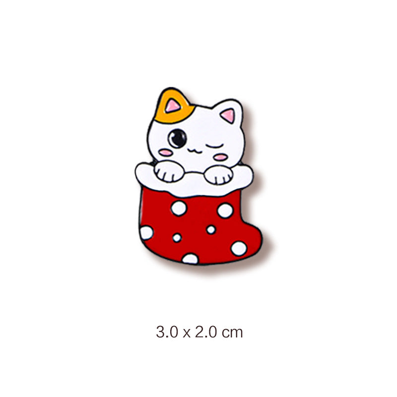 Alloy Cat Christmas Series brooch (Minimo de Compra 2) MIC-WeiD002