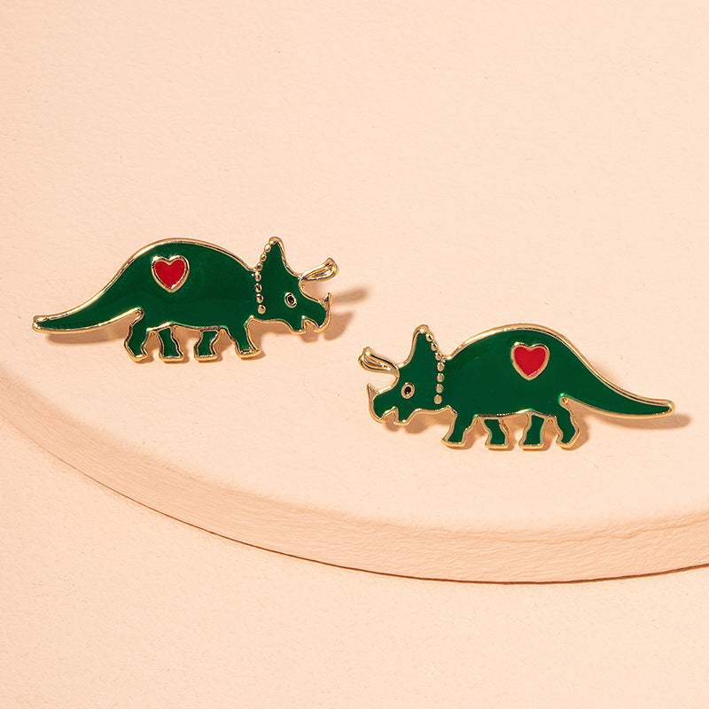 Acrylic Dinosaur Earrings MIC-HLM023