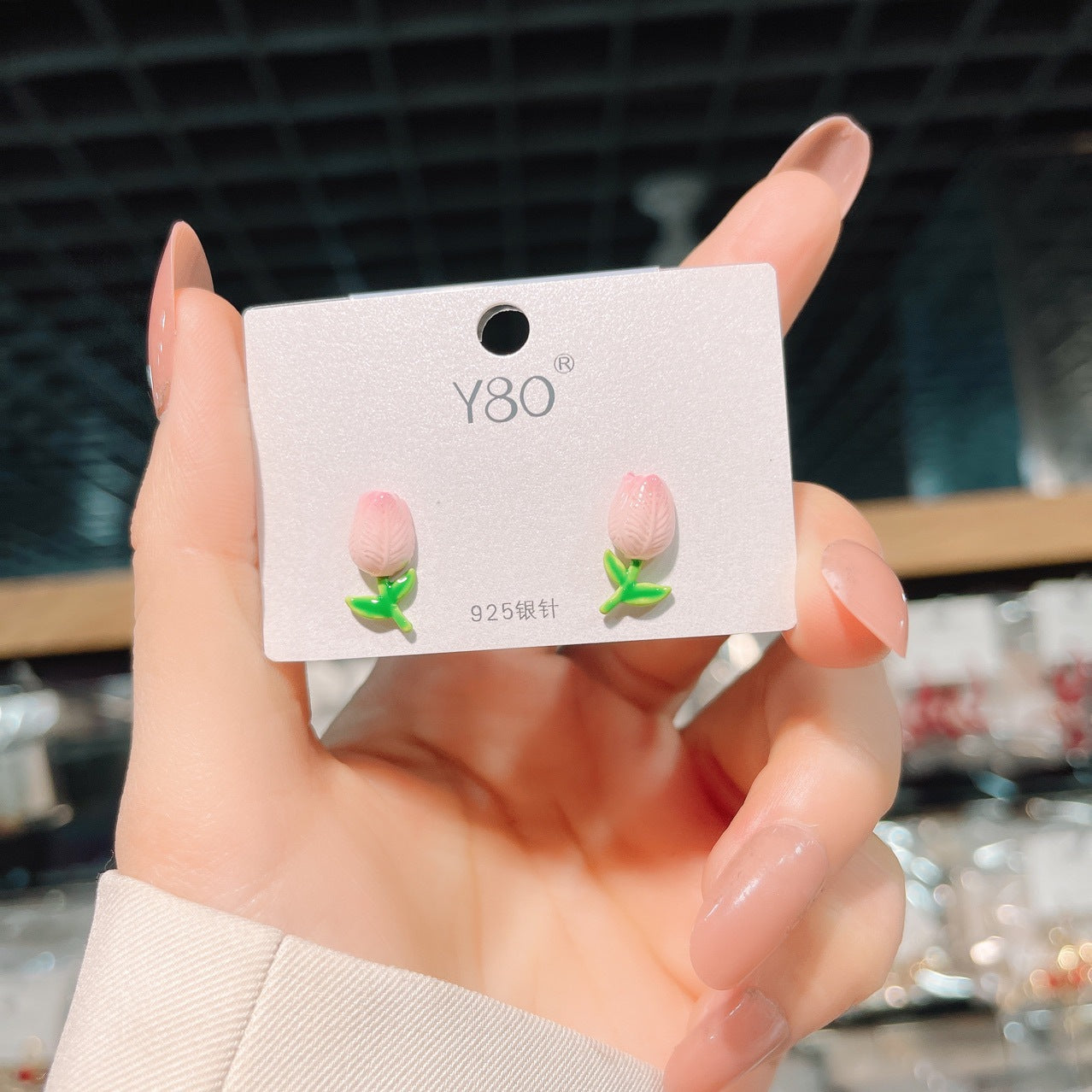 Alloy minimalist and fashionable earrings MIC-BiX009