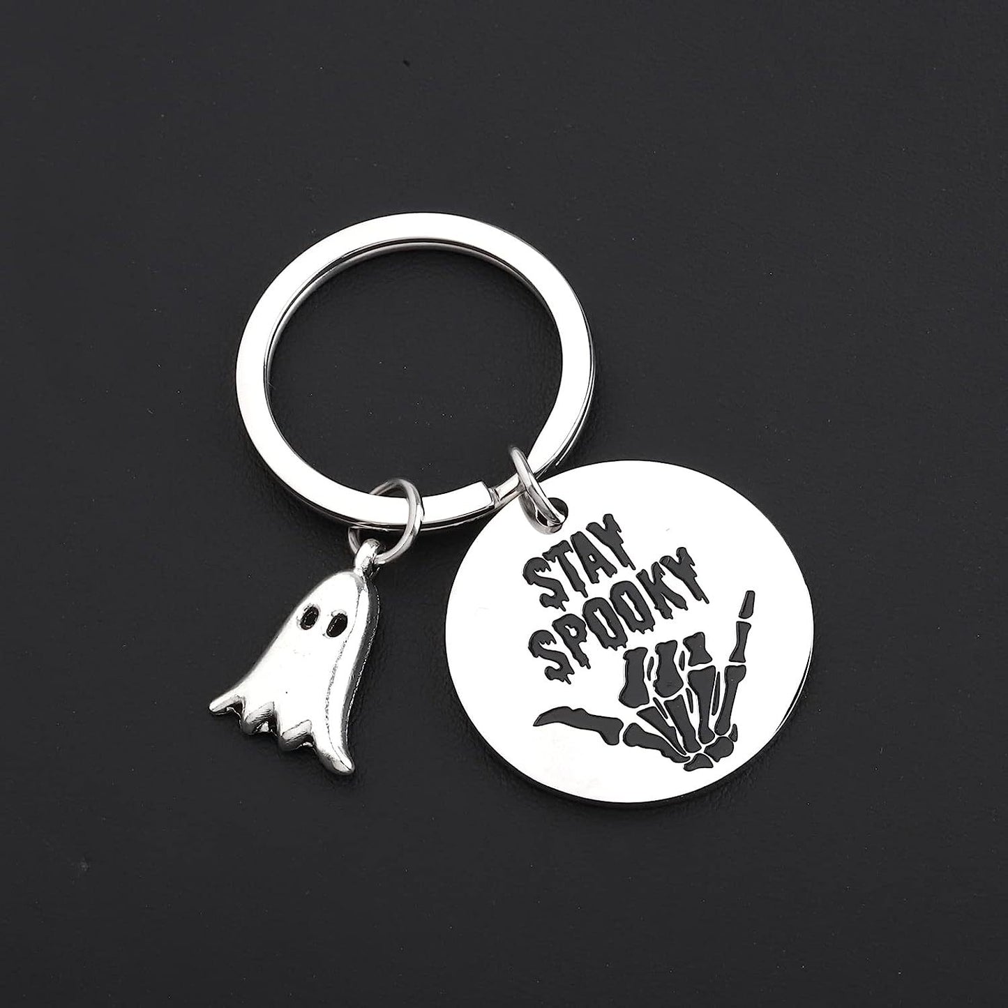 Stainless steel Halloween series keychain MYA-XinJ008