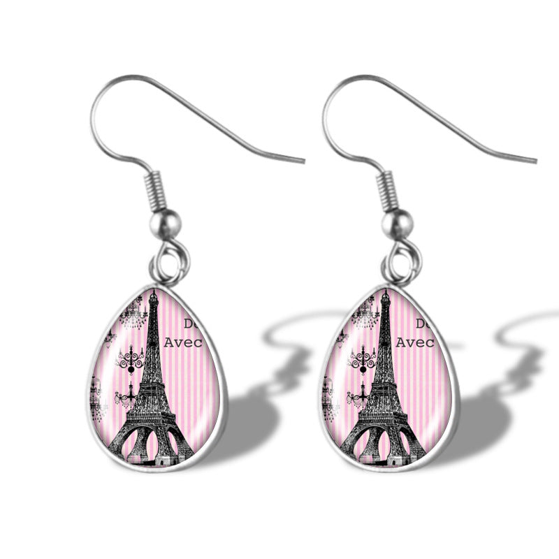 Stainless steel crystal earrings (Minimo de Compra 2) MYA-NuF001