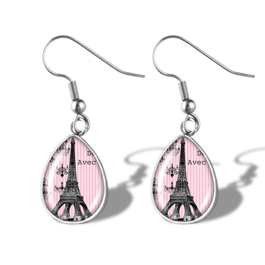 Stainless steel crystal earrings (Minimo de Compra 2) MYA-NuF001