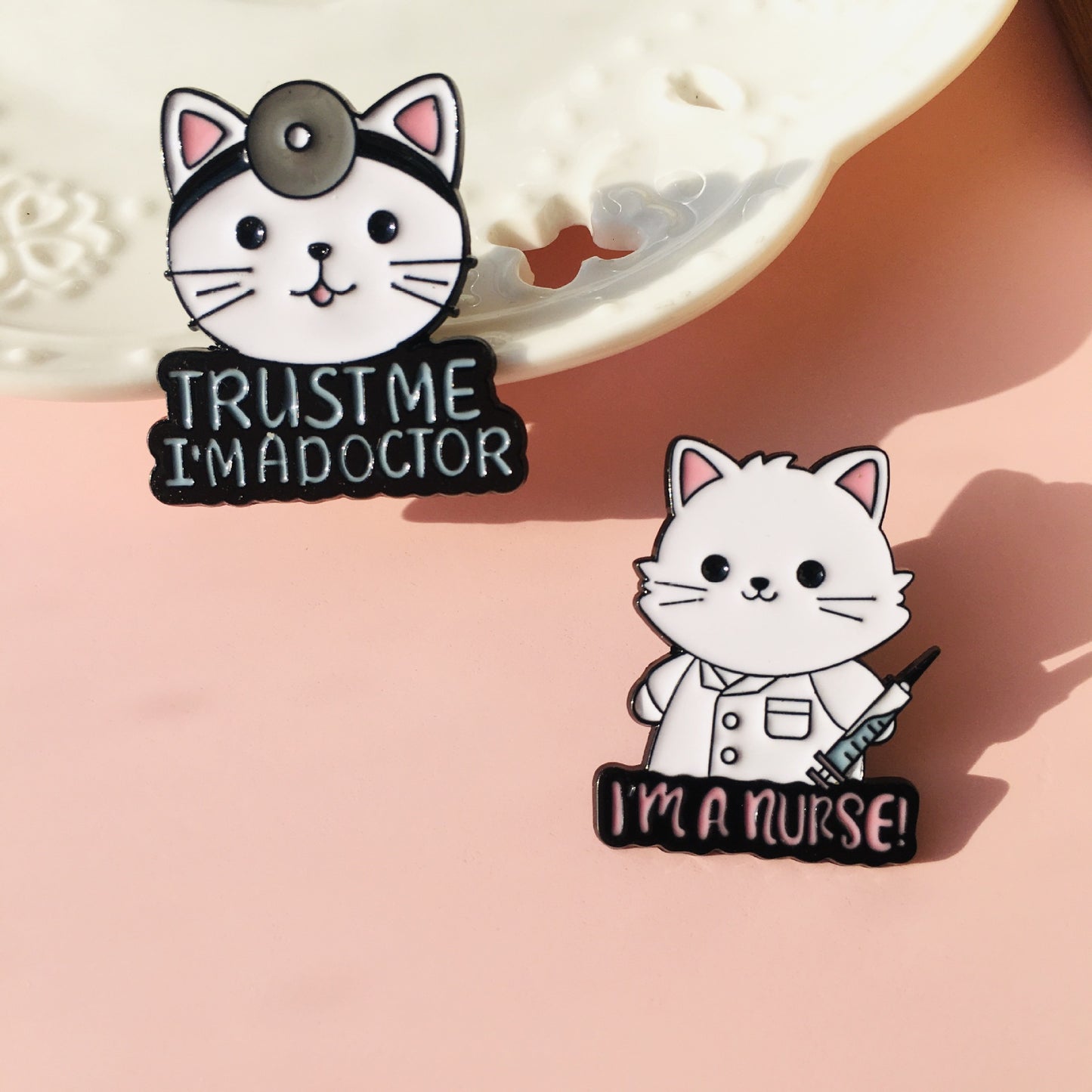 Alloy cartoon cute little cat brooch (Minimo de Compra 2)  MIC-ChenR008