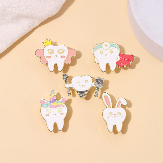 Alloy teeth protection series brooch (Minimo de Compra 2) MIC-QinS006