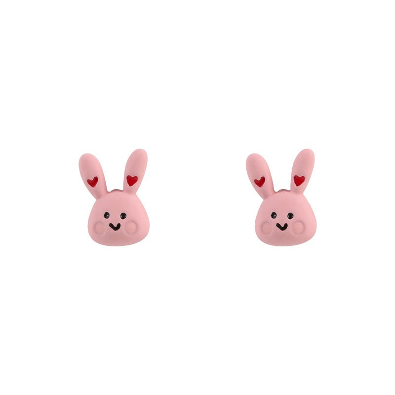 Alloy Pink Love Little Rabbit Ear Clip (Minimo de Compra 2) MIC-KaiT002