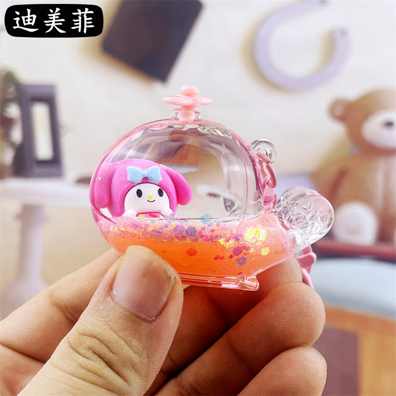 PVC cartoon fuel injection keychain MYA-DMF002