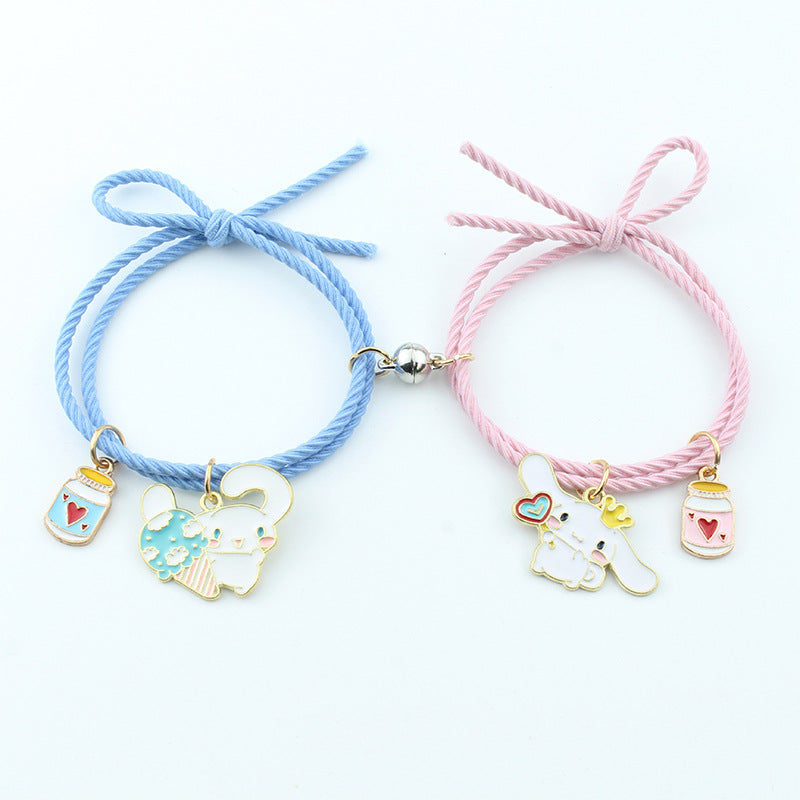 Cartoon couple magnetic cute bracelet BoY002