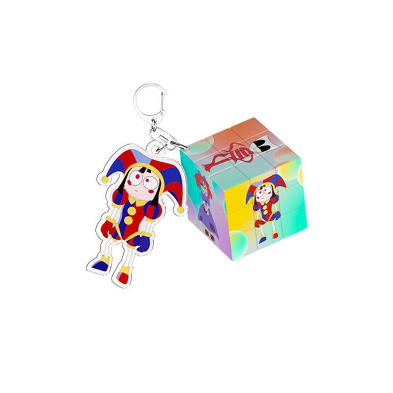 PVC cartoon digital circus keychain MYA-MLZ030