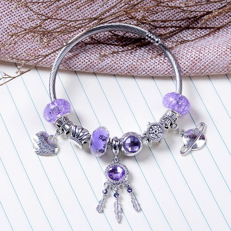 Dreamcatcher tassel pendant beaded US-ShanM006