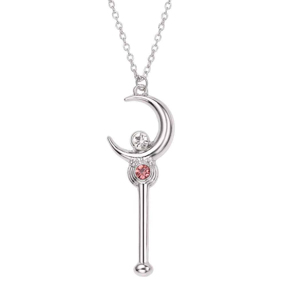 Necklace Alloy Anime Magic Scepter Heart Shaped Key Keychains Set Minimo de compra 2 ZhuoX007