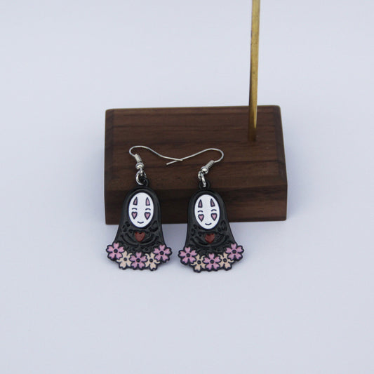 Acrylic Spirited Away Ghost Earrings (Minimo de Compra 2) MYA-BeiQ001