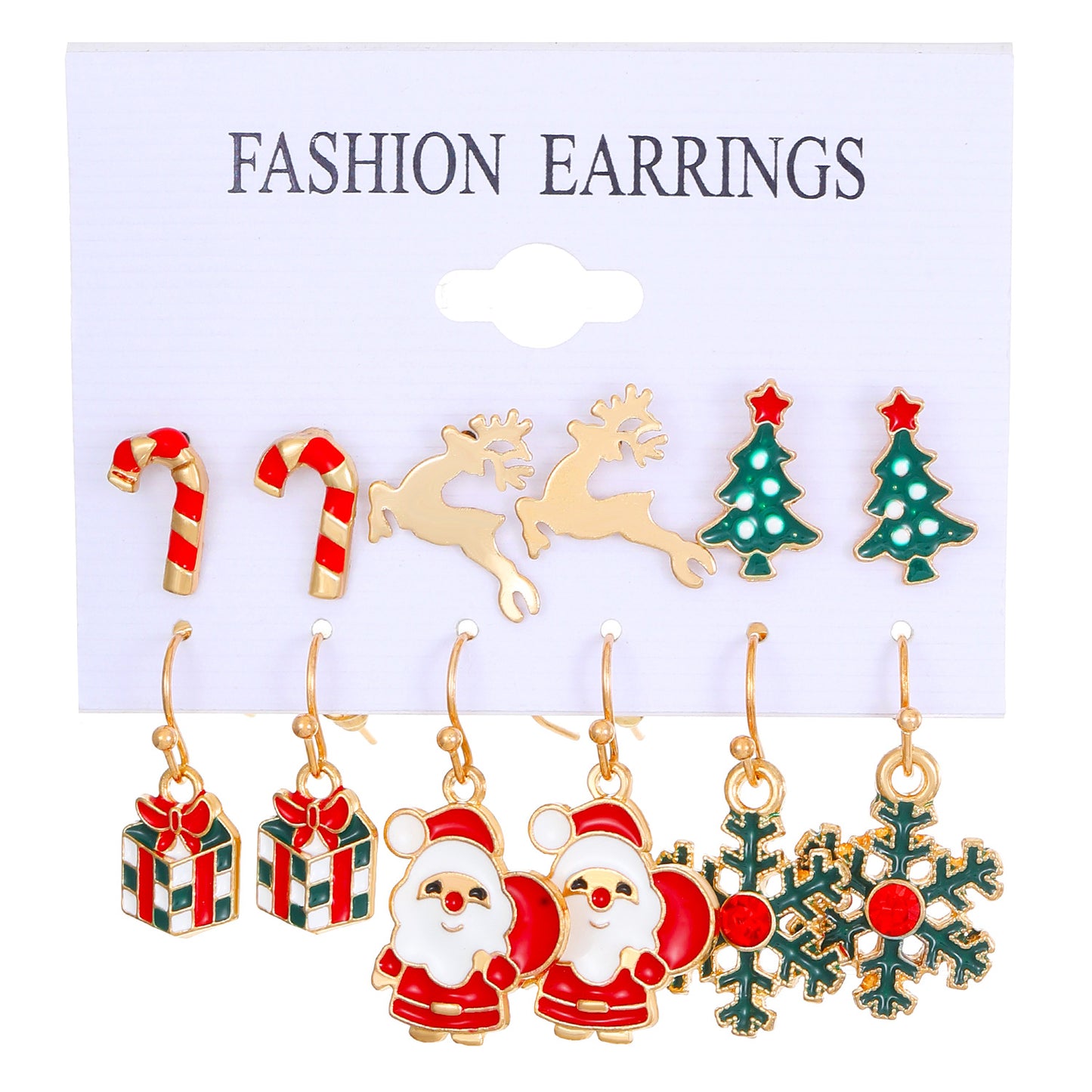 Alloy Christmas Bell Elk Earrings (Minimo de Compra 2) MYA-MiaoY094