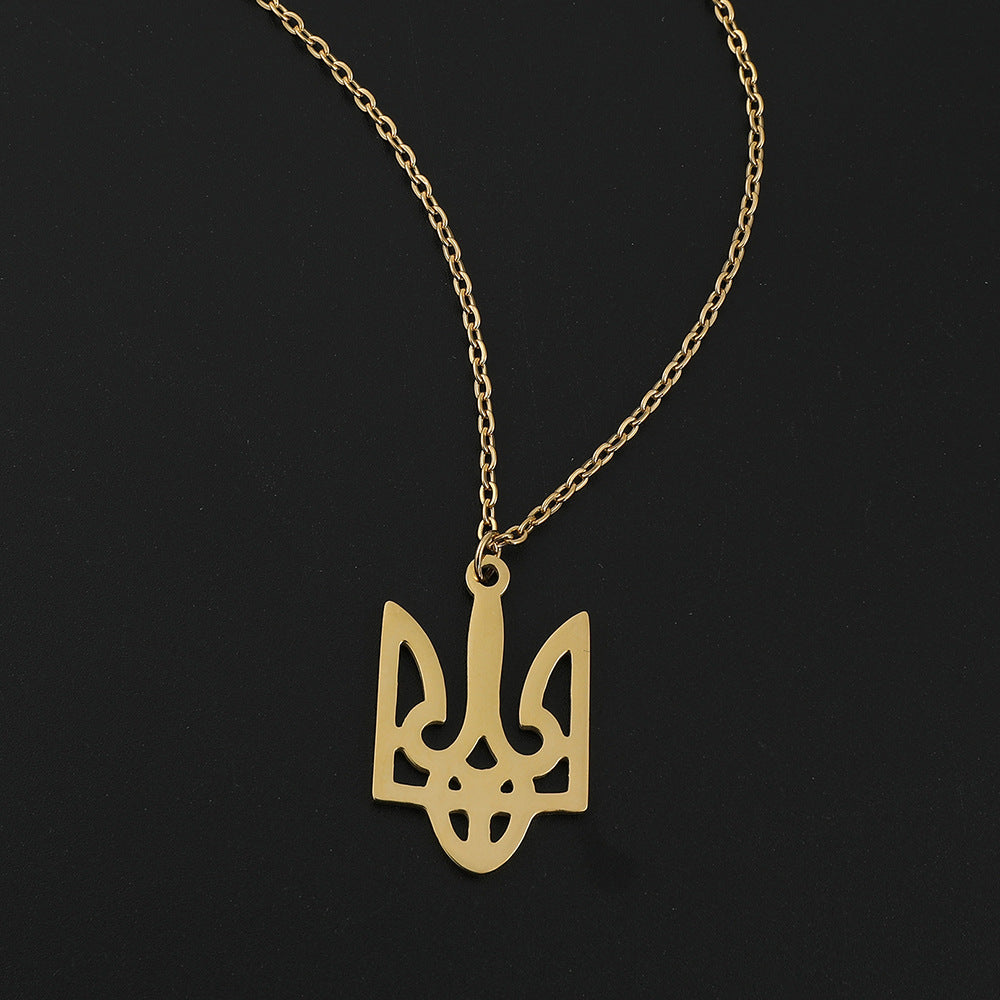 Necklaces Stainless Steel Emblem of Ukraine Minimo de compra 2 ShaoH008