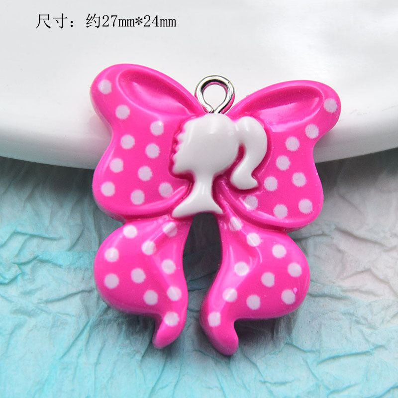 Resin Barbie Bow Five pointed Star Accessories MYA-ZhiB004