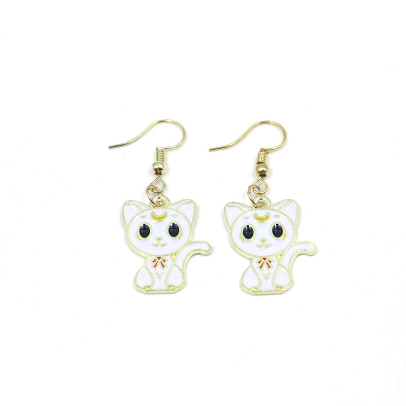 Alloy cartoon beautiful girl warrior earrings (Minimo de Compra 2) MIC-XuXin003