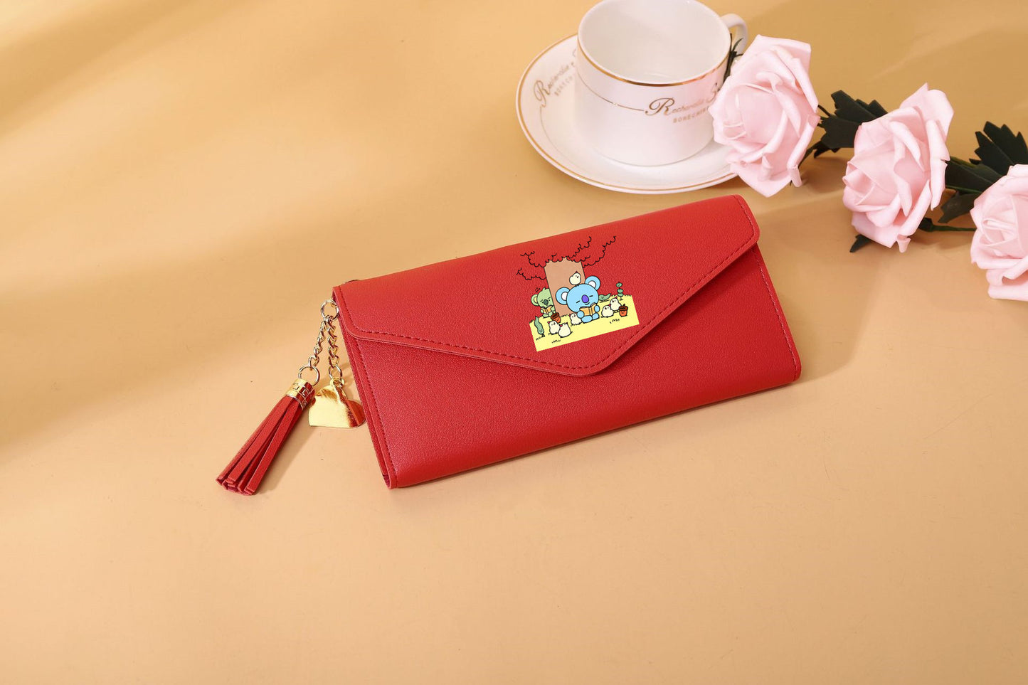 PU cartoon cute card bag tassel wallet MIC-XingY010