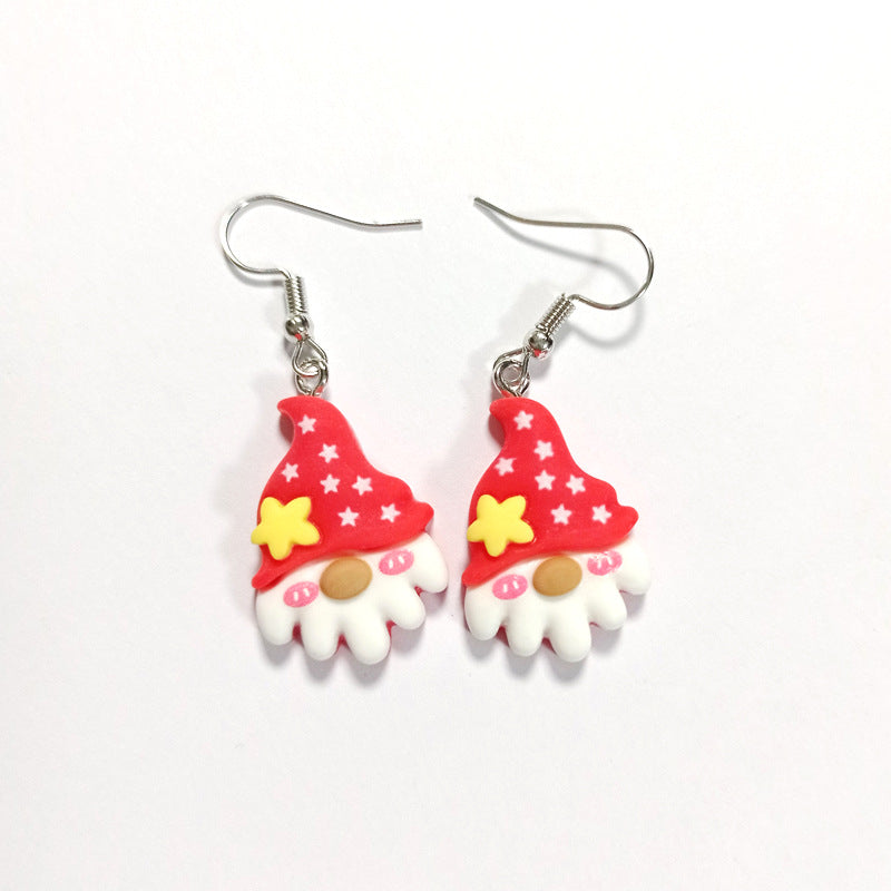 Alloy Christmas series earrings (Minimo de Compra 5) MIC-JueJ023