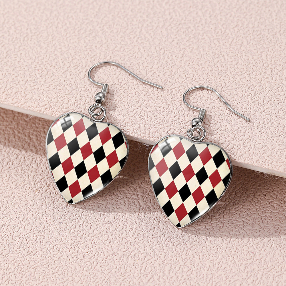 Alloy stainless steel Alice's Wonderland earrings (Minimo de compra 5) MIC-XiangL113