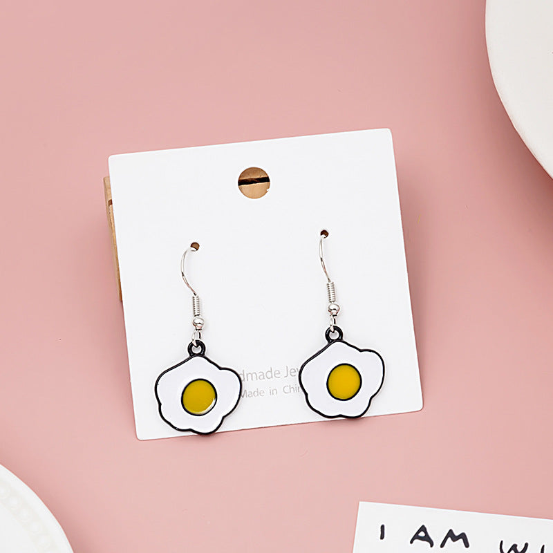 Alloy cute egg earrings (Minimo de Compra 2) MIC-MDD062