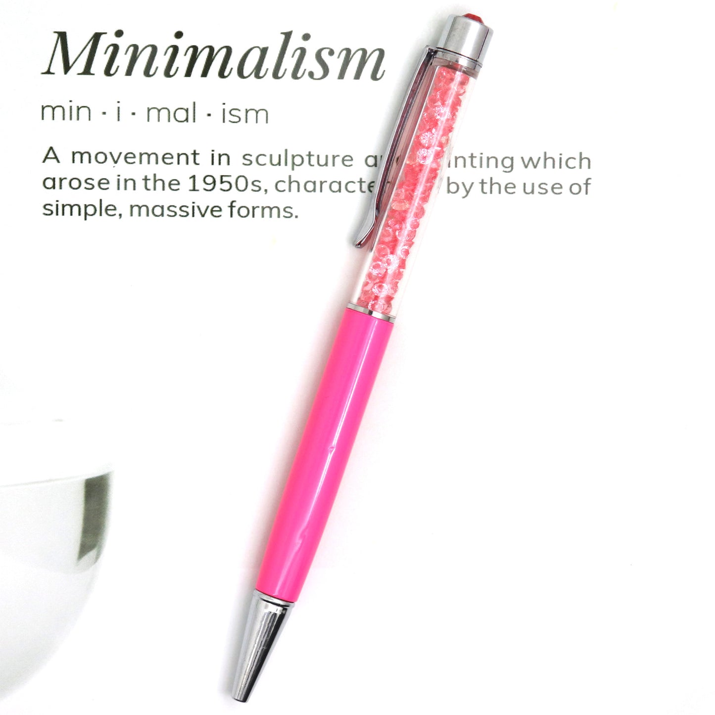 Plastic Diamond Crystal Pen YiShg001