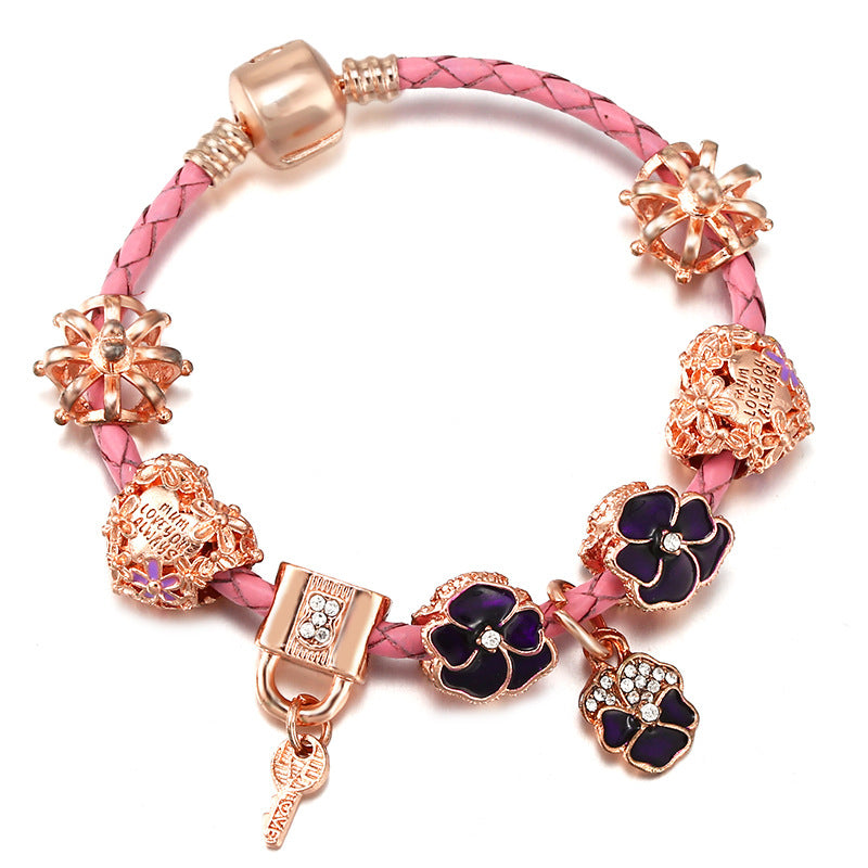 Alloy DIY Pandora Cartoon Bracelet MIC-LiY030