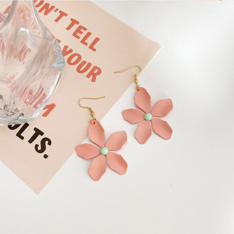 Alloy New Pink Tassel Earrings MIC-LvG008