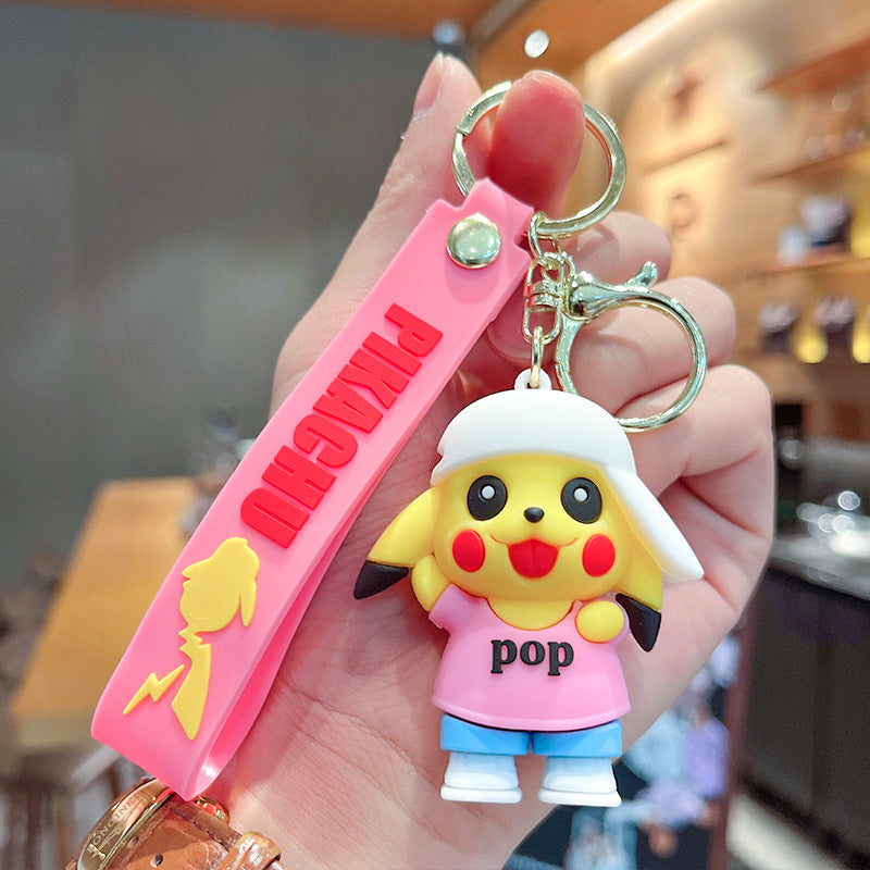 PVC cartoon Pikachu modified keychain MIC-XuanW011