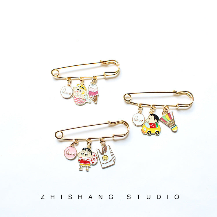 Alloy cartoon crayon small new brooch (Minimo de Compra 2)  MIC-ZhiS033