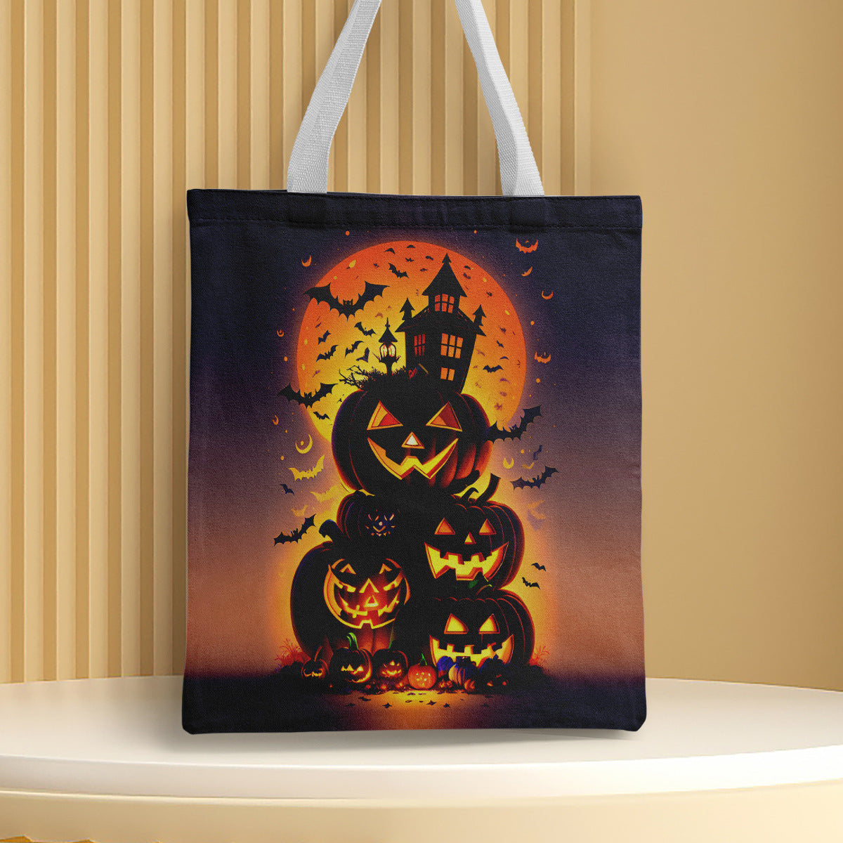 Polyester Halloween canvas shoulder bag (Minimo de Compra 2) MYA-QB007