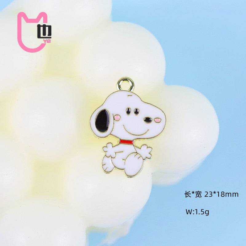 Alloy Dumb Snoopy Dog Accessories (Minimo de compra 10) MIC-ZeY001