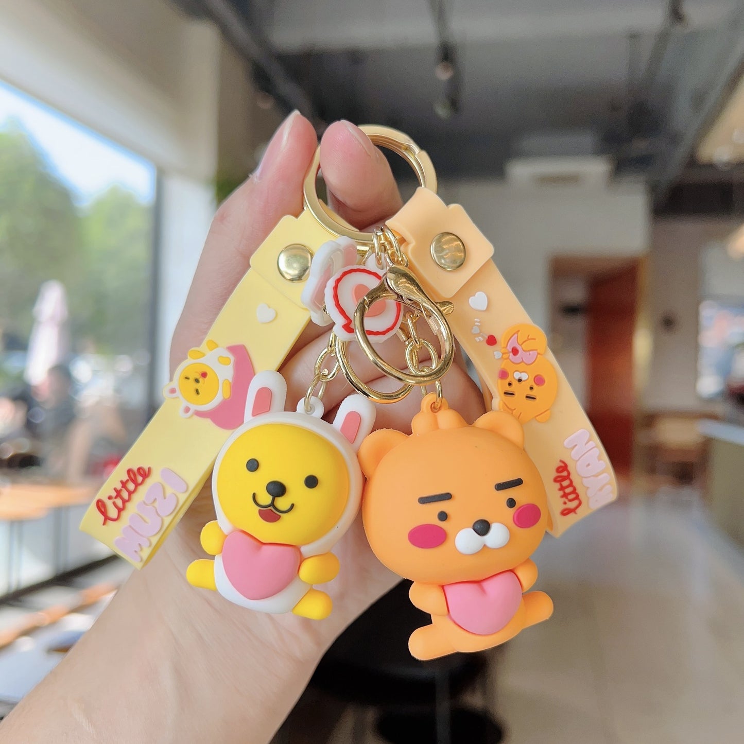 PVC cute doll teddy bear keychain (Minimo de compra 2) MYA-WenC004