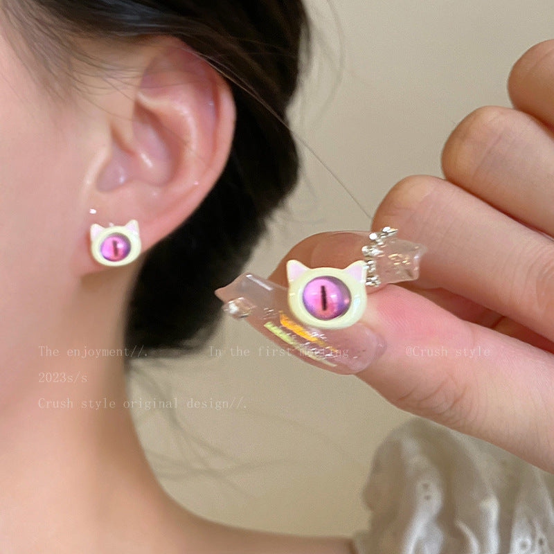 Metal Devil's Eye Earrings MIC-BeiY007