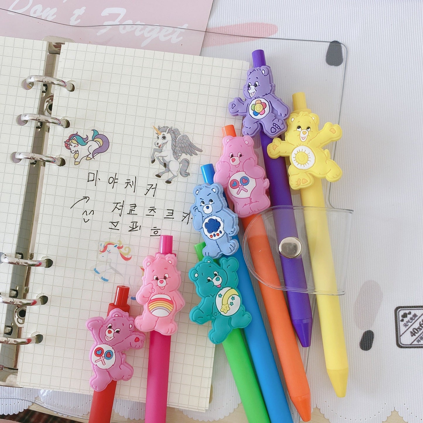 cartoon color happy bear neutral pen JiaMan001