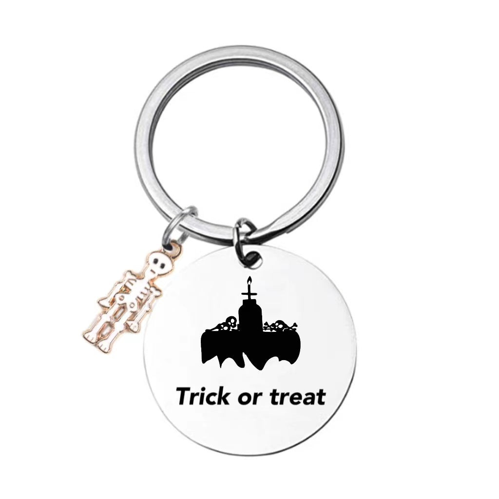 Stainless steel Halloween series keychain MYA-XinJ016