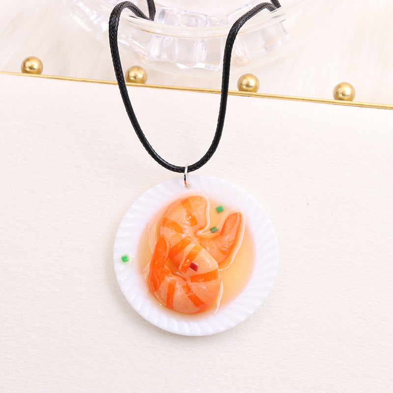 Alloy simulation Chinese style food pendant MIC-DuA081