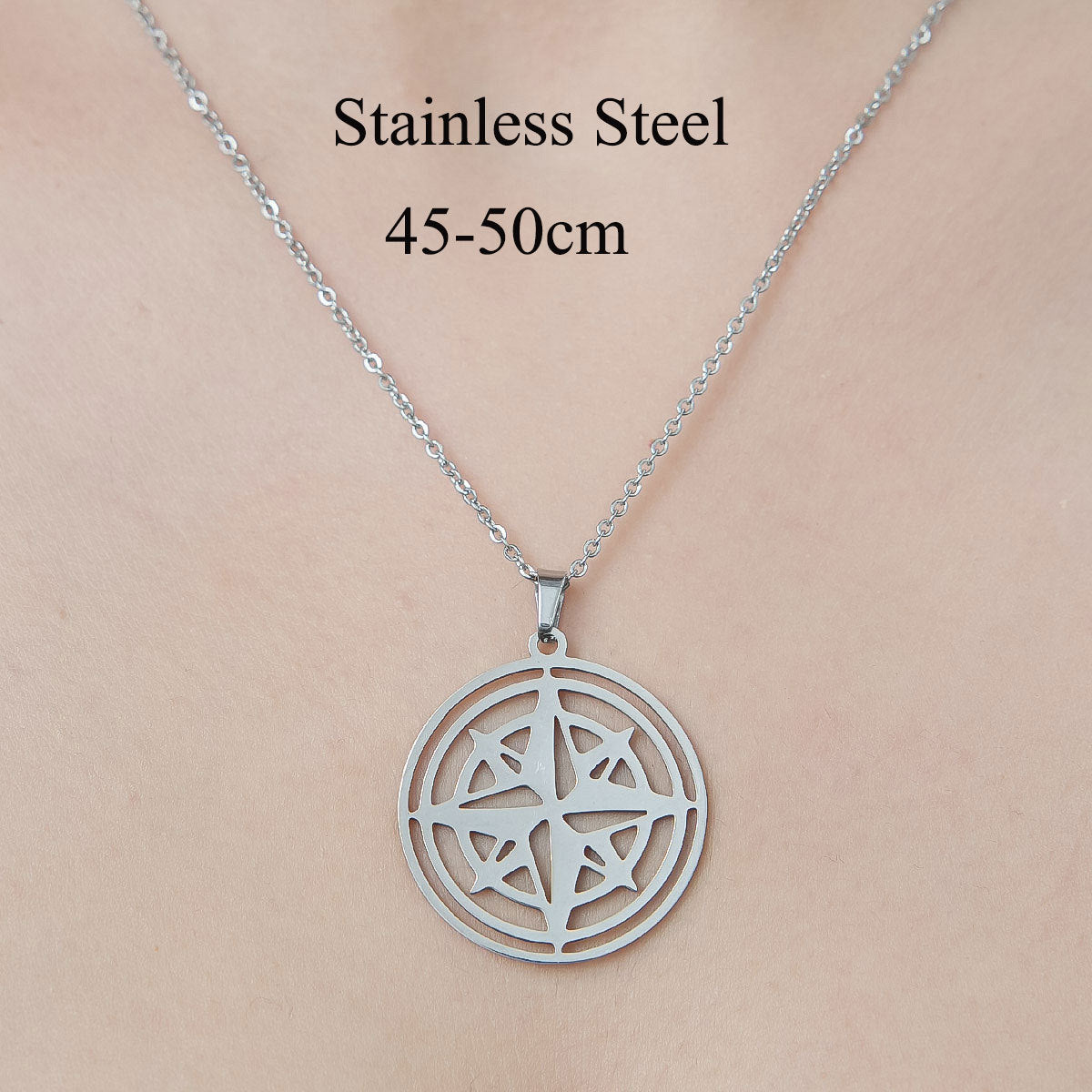 Alloy Six Star Necklace (Minimo de Compra 10) MYA-QiZ001