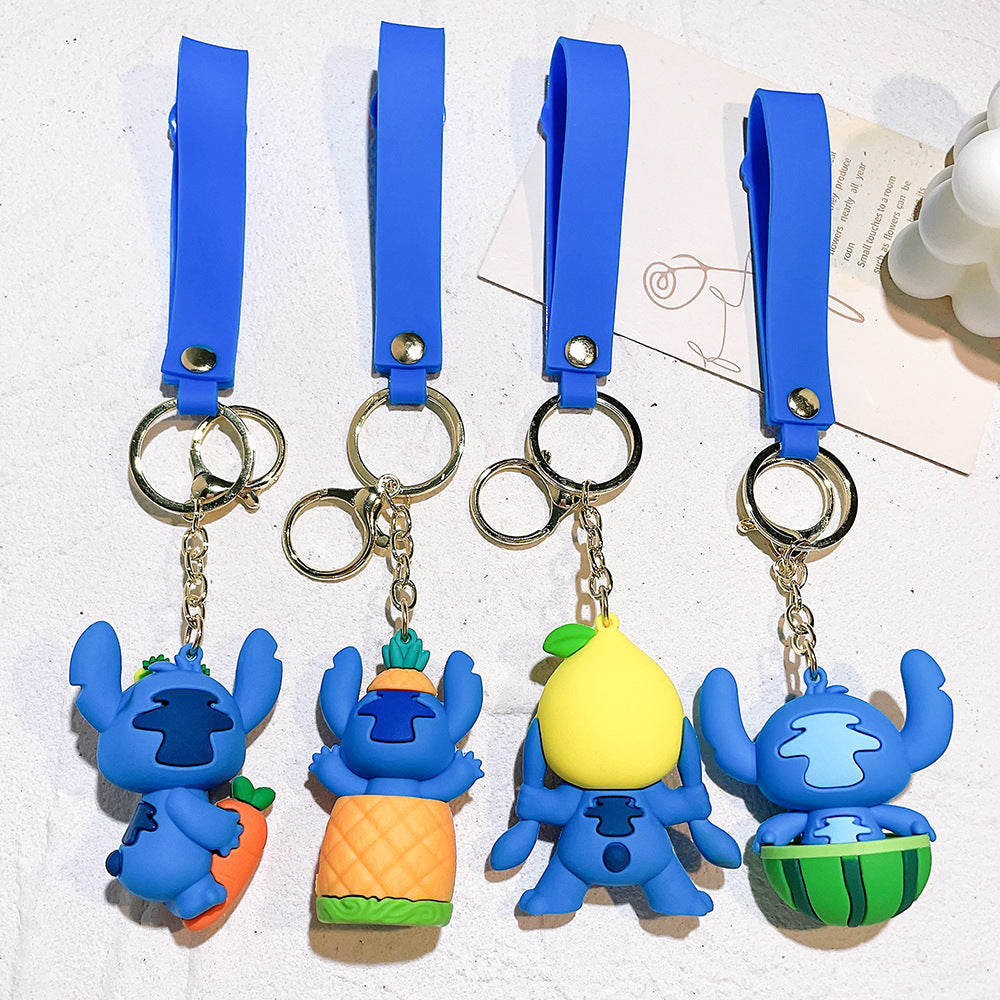 PVC fruit cartoon keychain  MYA-QiC017