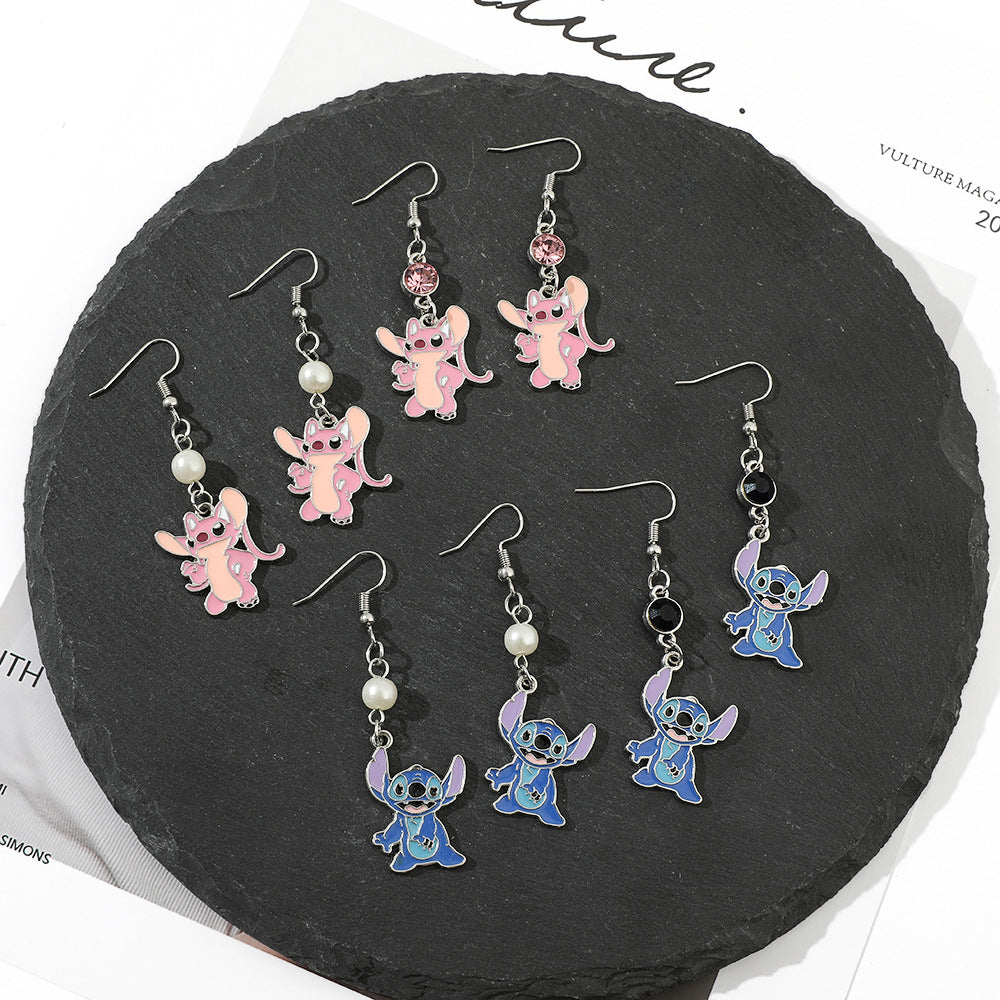 Alloy cartoon cute earrings (Minimo de Compra 2) MYA-ZhaoH004