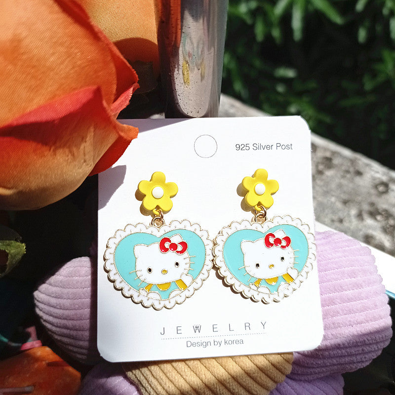 Alloy cartoon cute and cute dressing earrings MYA-XingJ078