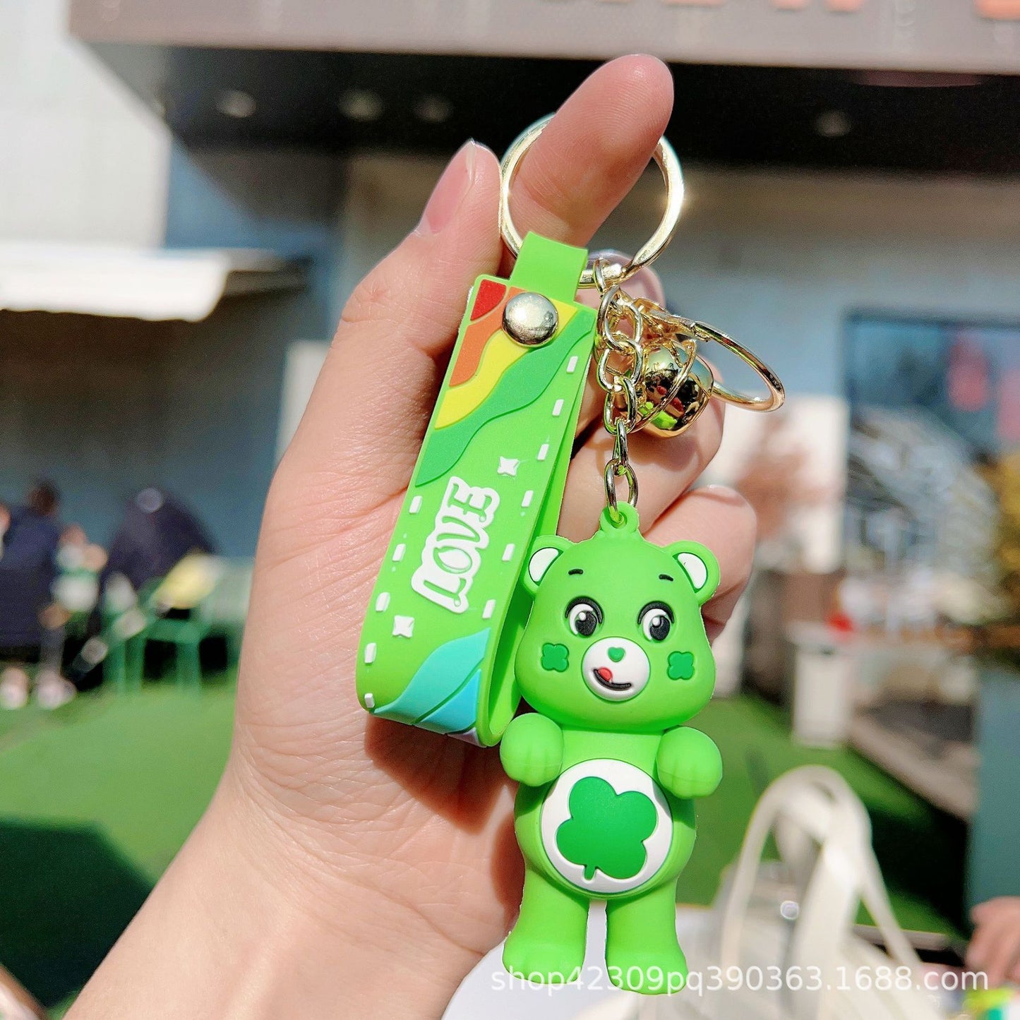 PVC cute cartoon love teddy bear keychain (Minimo de compra 2) MYA-WenC003