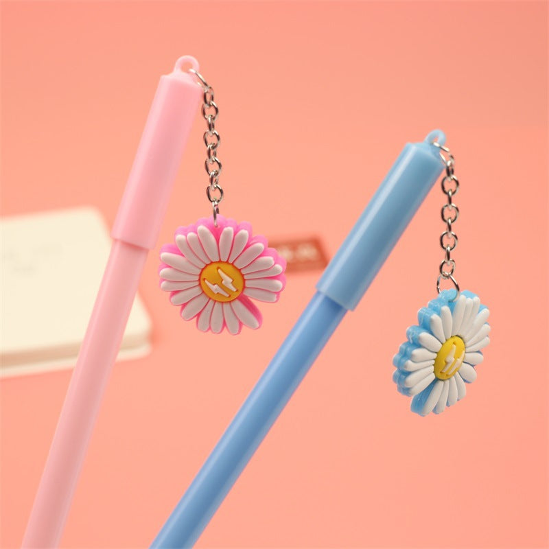 Ballpoint Pen Plastic Daisy Pendant Gel Pen WangL003