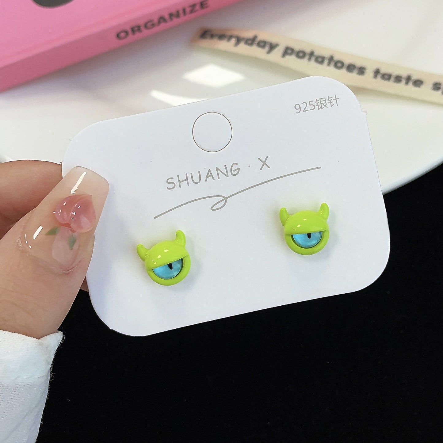 Alloy Big Eye Small Monster Earrings (Minimo de Compra 2) MIC-ShuangX010