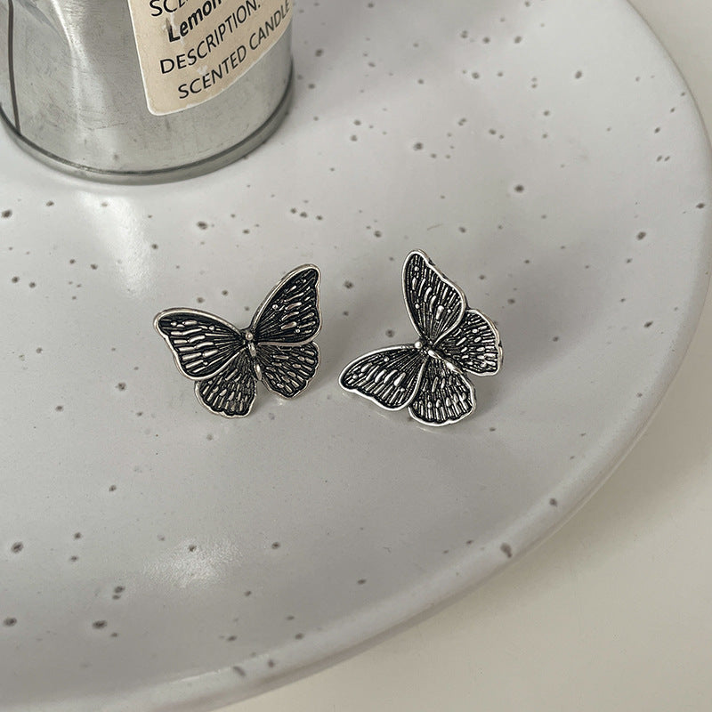 Alloy Bronze Butterfly Earrings (Minimo de Compra 2) MIC-ShangY004