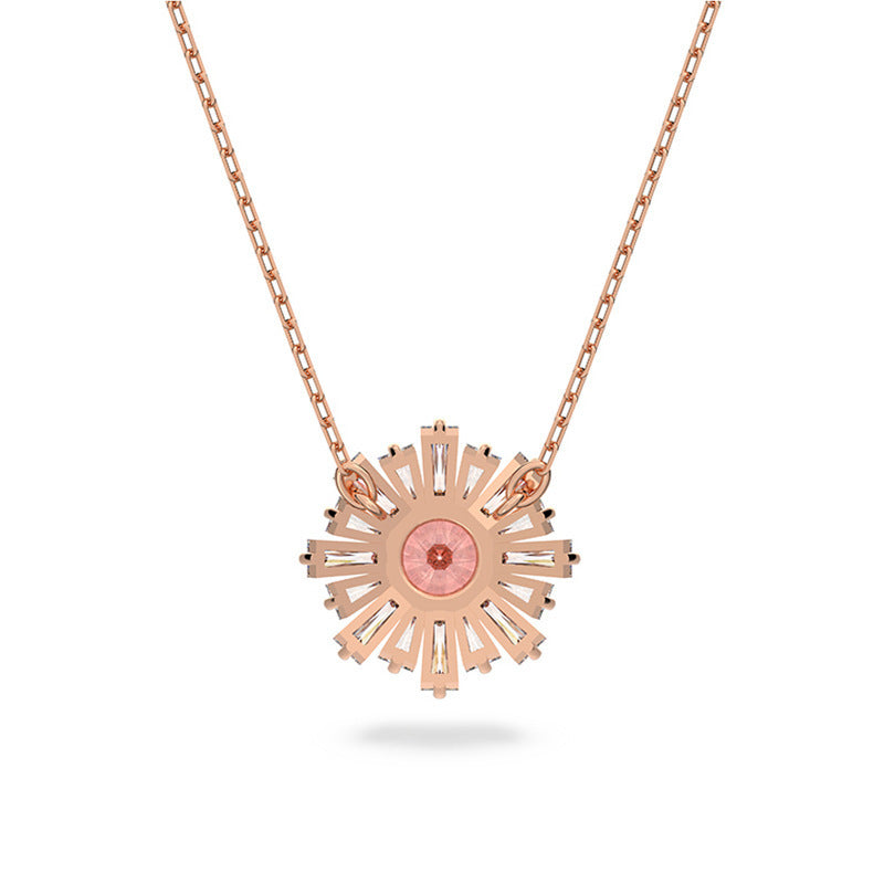 Necklace Stainless Steel Daisy Clavicle Chain (F) baox008