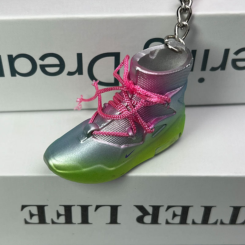 PVC gradient 3D high top shoe keychain MIC-MiaoY085