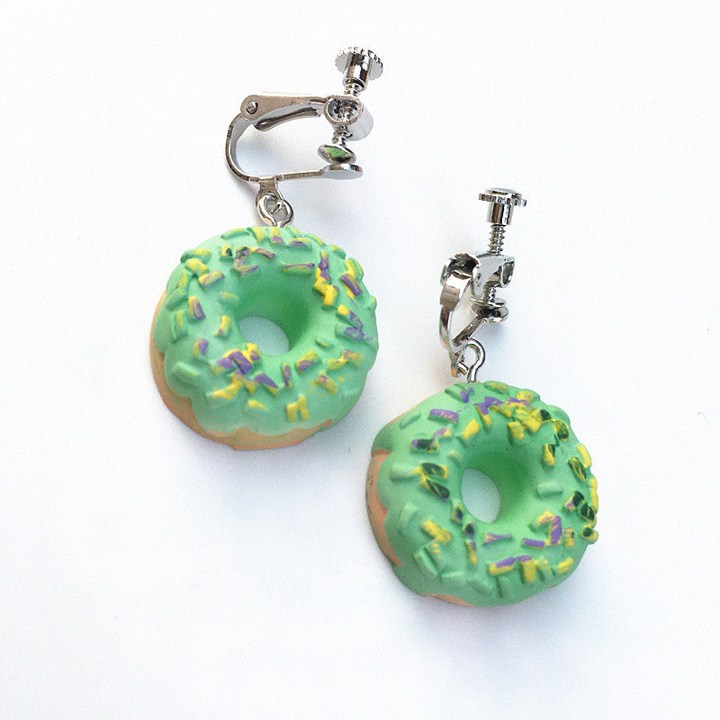 Acrylic New Donut Earrings (Minimo de Compra 2) MIC-ChouT037