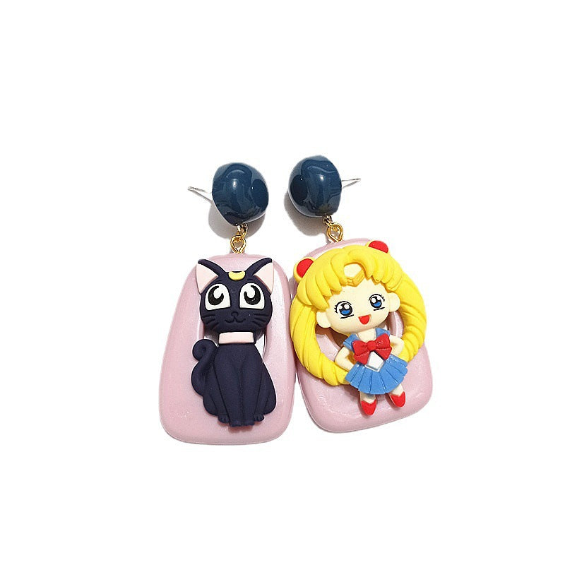 Resin Fashion Cartoon Earrings MYA-BXX016