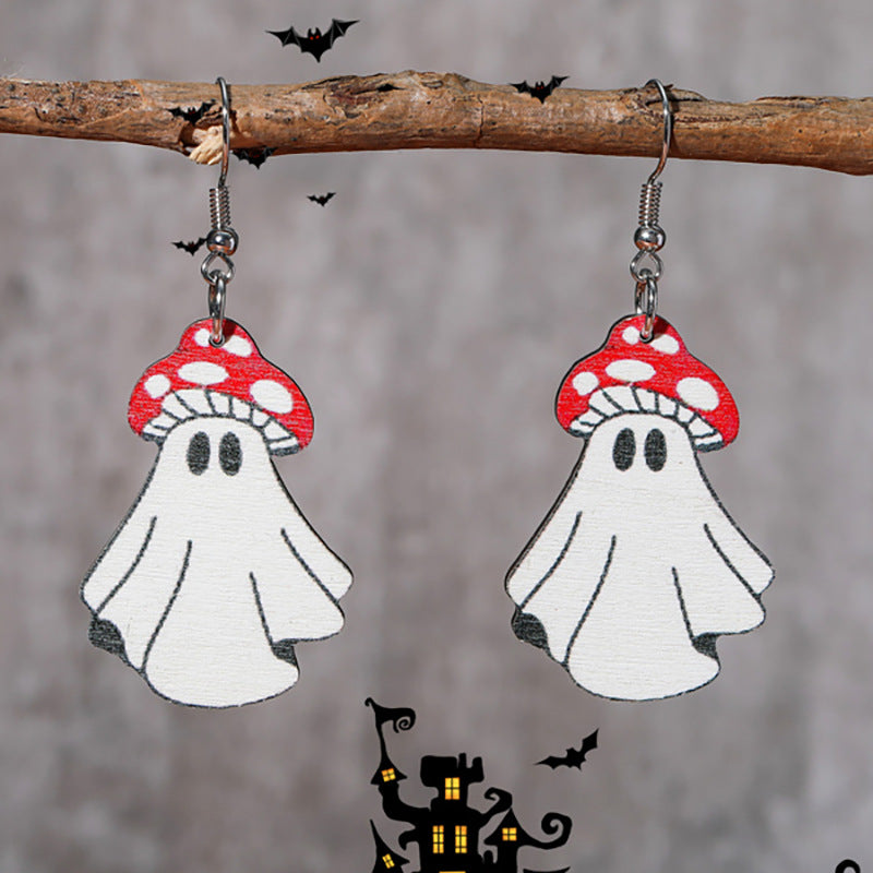 Acrylic Ghost Pulley Earrings (Minimo de Compra 2) MIC-ShiY020