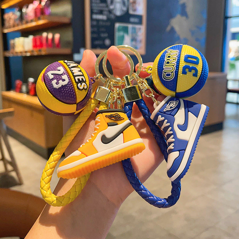 PVC cartoon basketball shoe keychain MIC-MLZ032