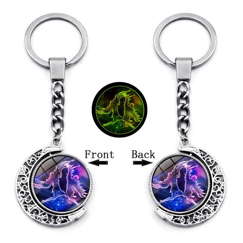 Alloy constellation luminous keychain MYA-HengX006